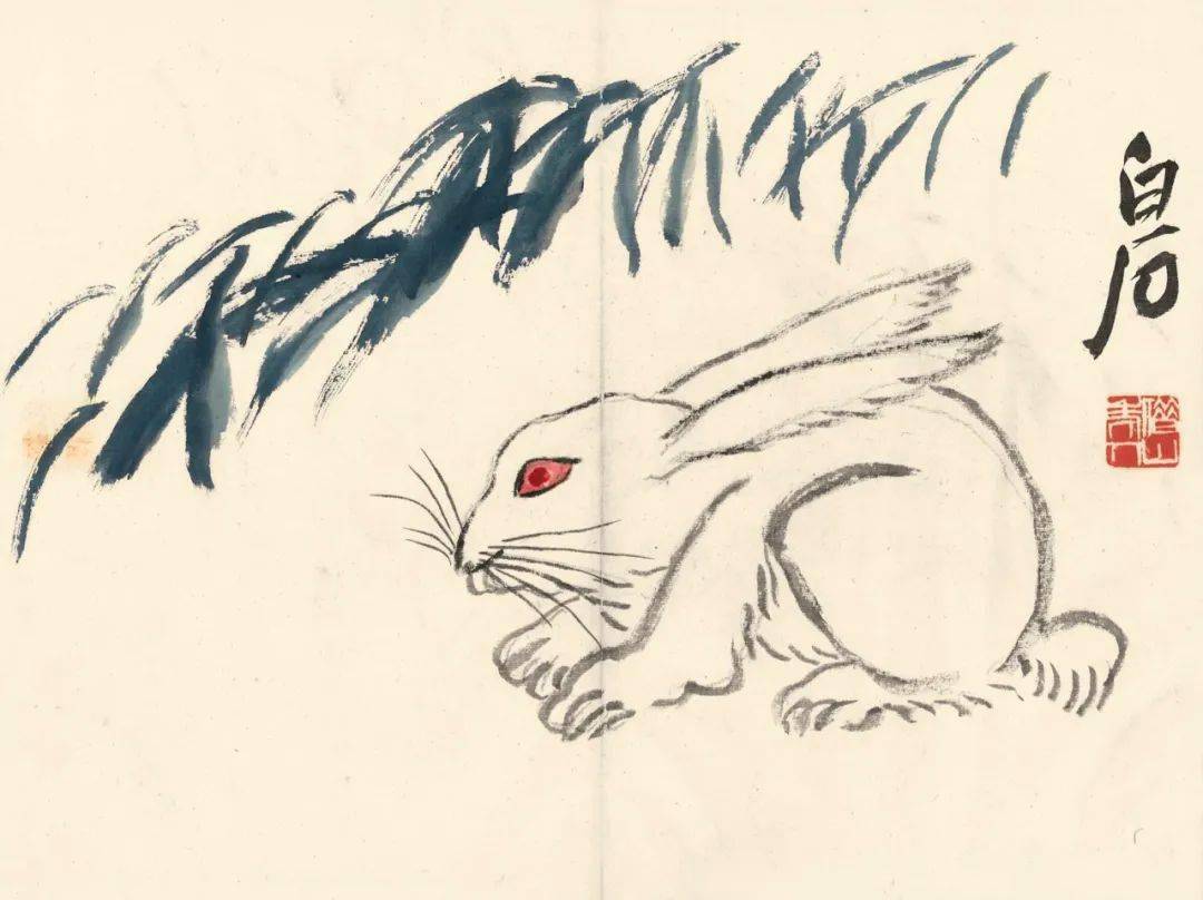 齐白石:生机勃勃册_蝌蚪