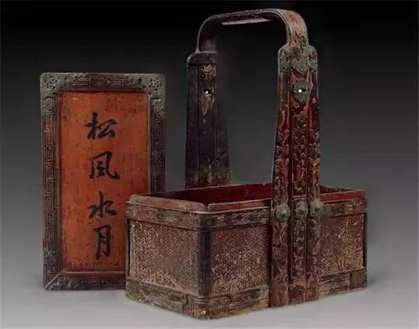 古代人的食盒，每一件都是艺术品。_大漆