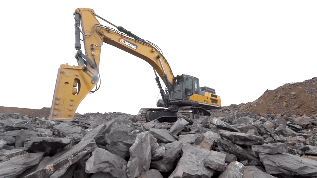 高效率破碎王徐工xe550dk助力江苏省重点施工项目