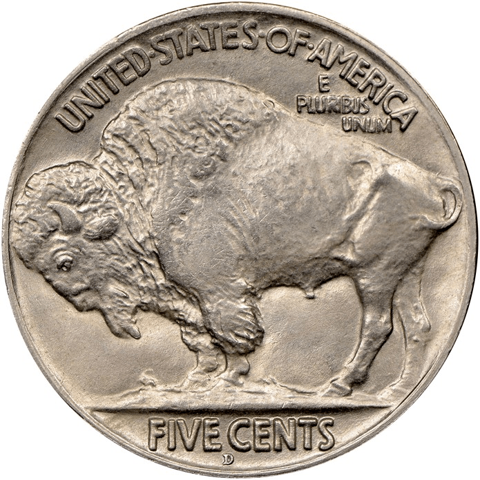 一一钱币假币鉴别人为改动过的1926d野牛镍币