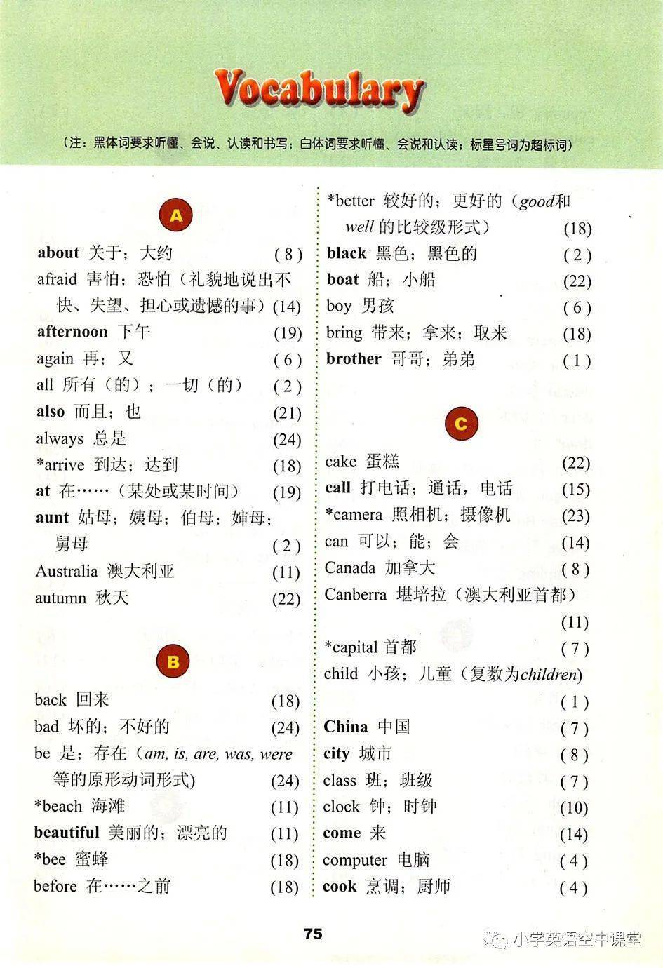 冀教版小学英语五年级上册电子课本三起