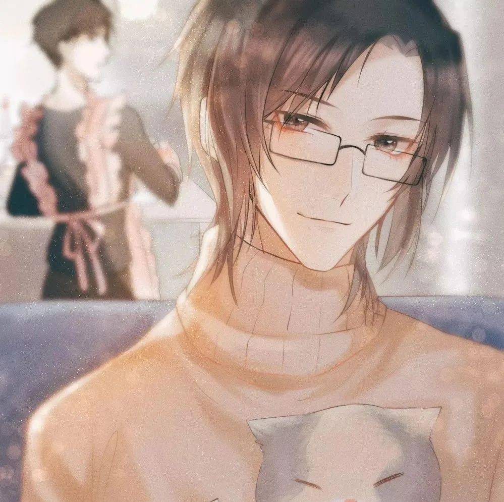 微信头像动漫眼镜男