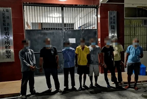 广西12名村民索要石场"干股"非法阻挠施工,因寻衅滋事被刑拘_陆川县