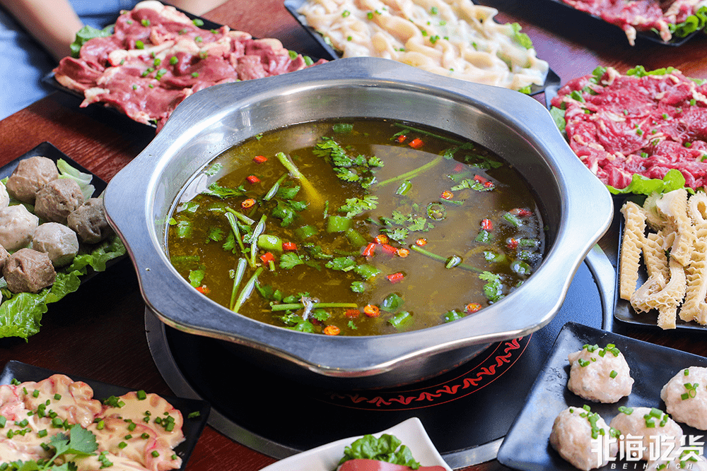 北海10年老牌牛肉火锅!连续10天5.8折开吃!_酱料