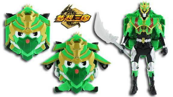 梦想三国关羽白银版变形战将传奇英雄关羽英雄牌鳕鱼乐园