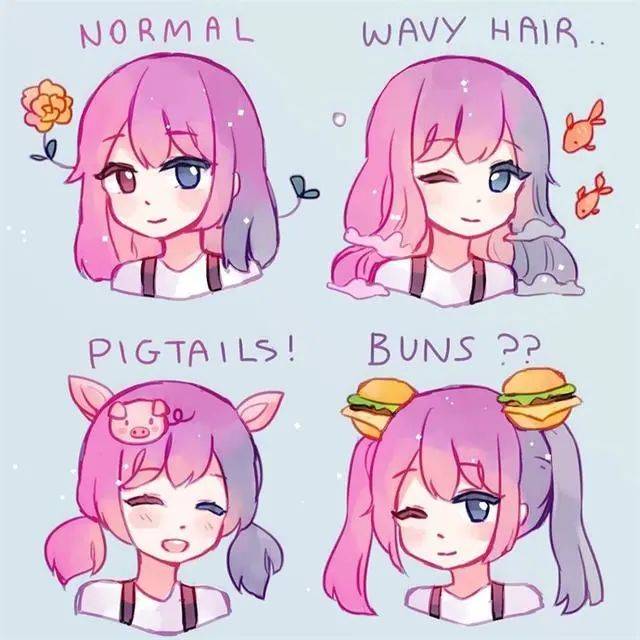 可爱动漫少女,简单温馨画风