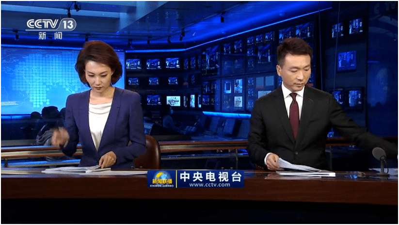CCTV新闻演播室图片