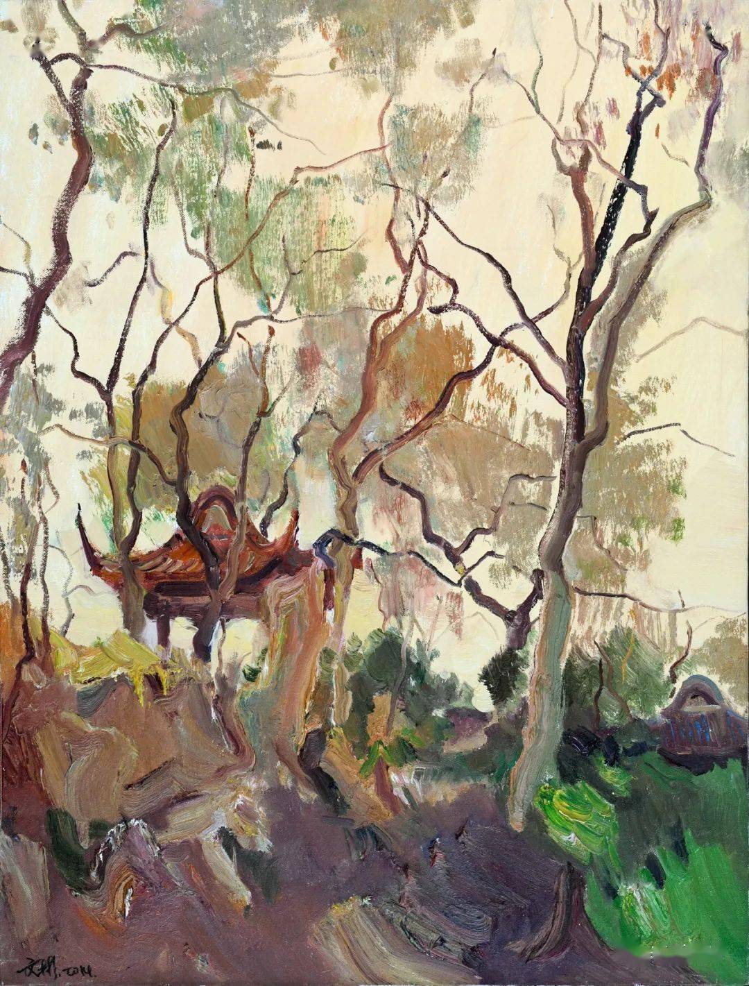 飞入寻常百姓家游心内运中国写意油画作品展王建国张晋袁文彬郭争光篇