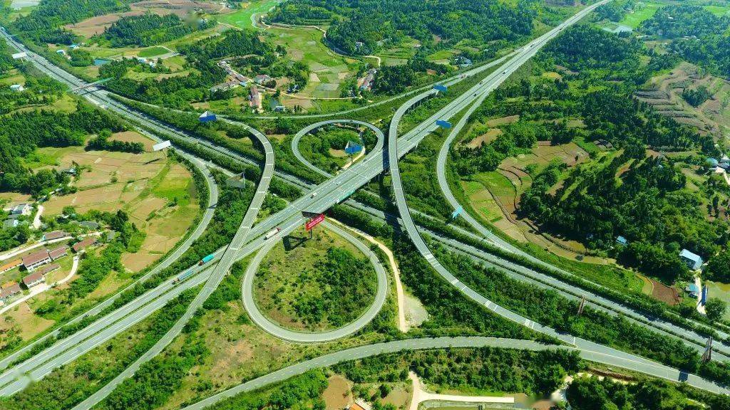 遂渝高速复桥互通