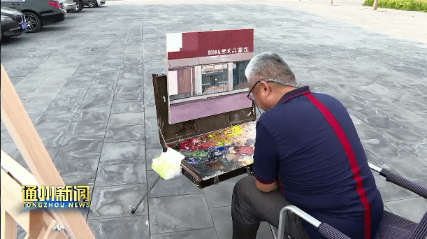 宋庄卖画一条街图片