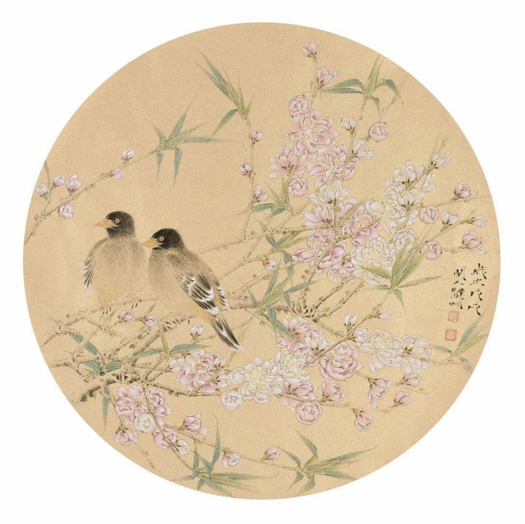 直播拍卖清雅秀润张贤明花鸟画艺术