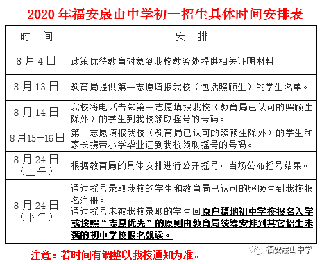 扆山中学2020初一招生图片