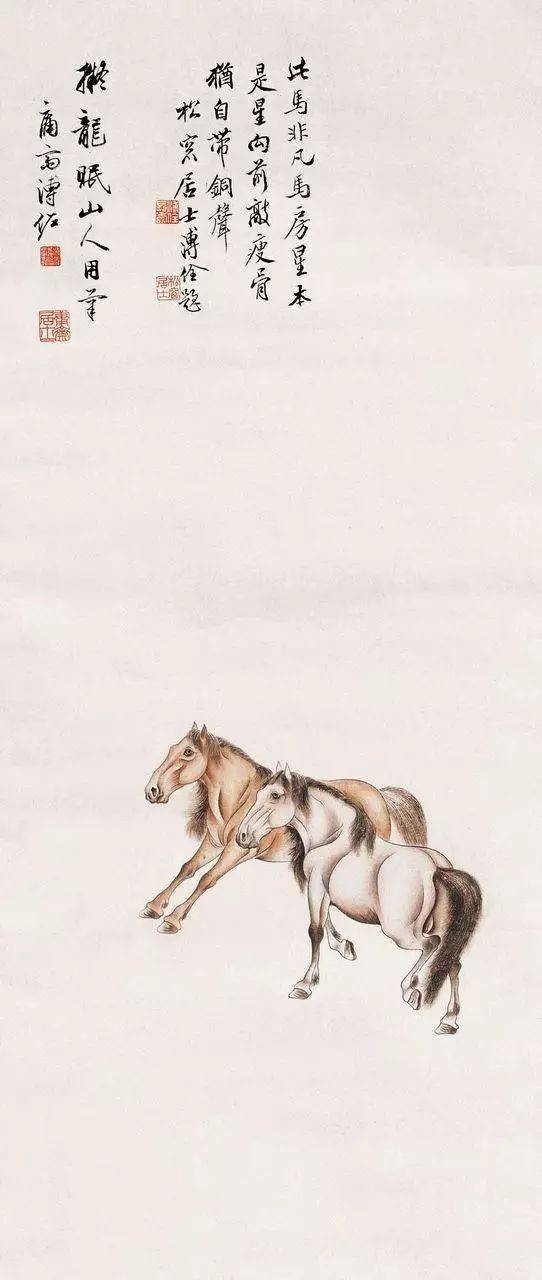 爱新觉罗溥佐画马膘肥体壮真是好马