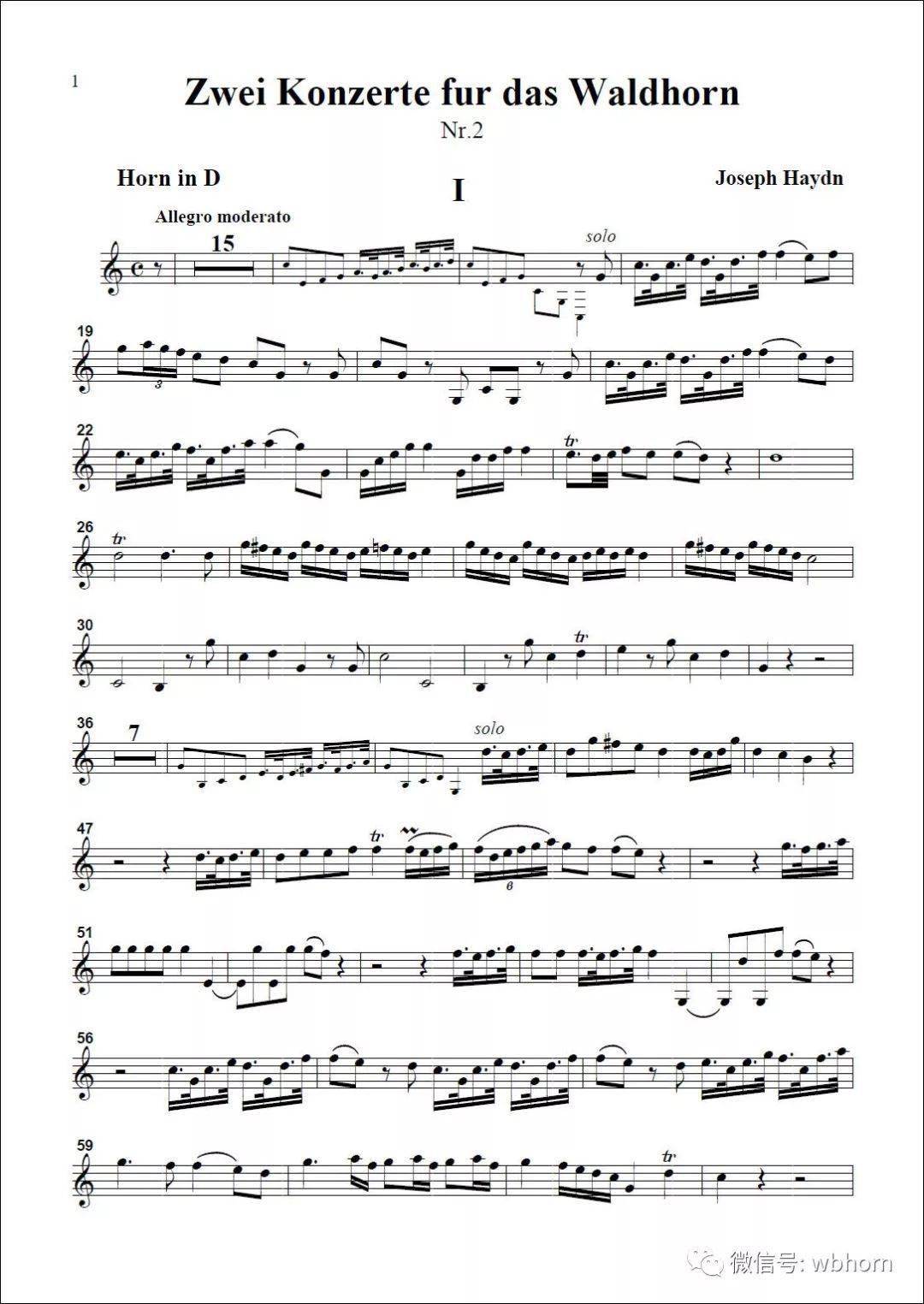 yz39海顿d大调第二圆号协奏曲