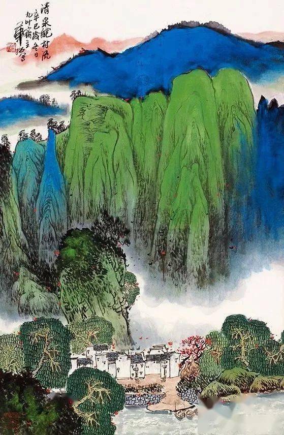 华拓的青绿山水,清爽养心!