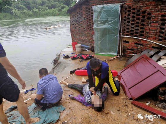 阴功阳江一妇女跌落池塘溺亡
