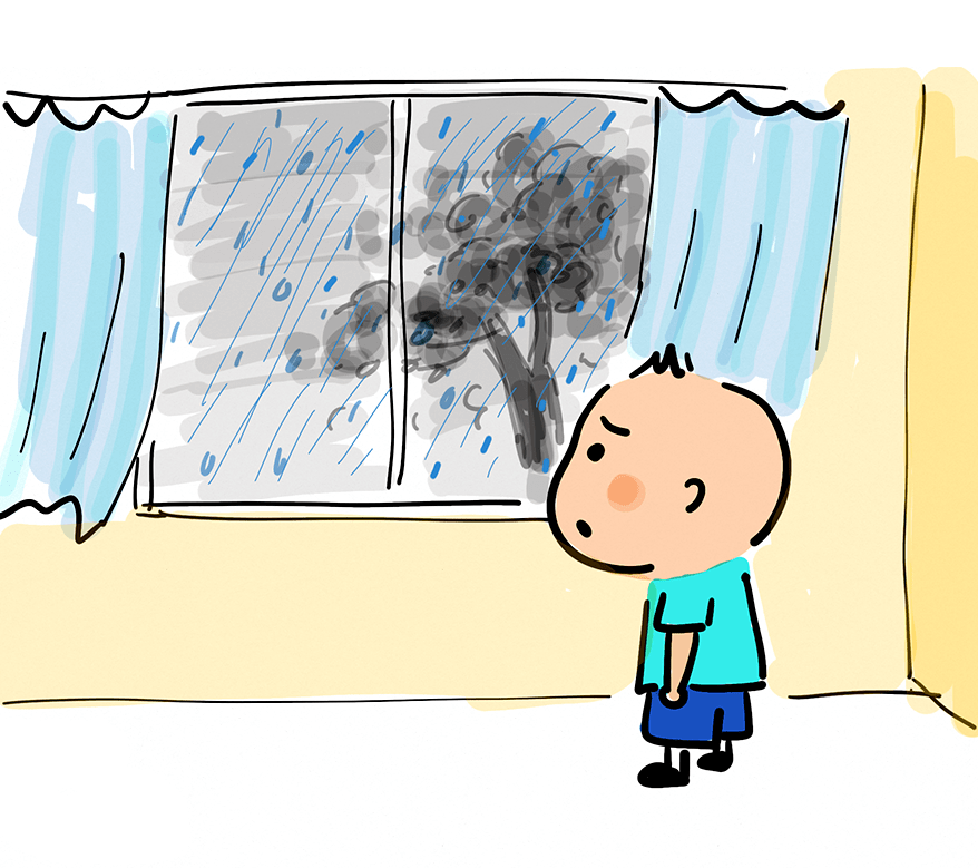 七月份基本上都在下雨,出去玩很不方便啊.