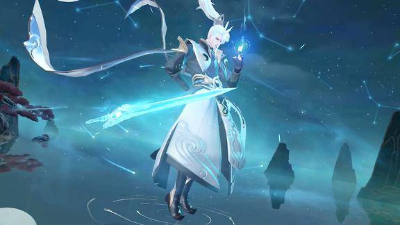 国际服诸葛亮剑仙皮肤御剑术特效炫酷仙风缥缈