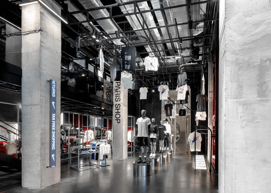 耐克巴黎全新旗舰店开幕沉浸式体验的设计才是未来