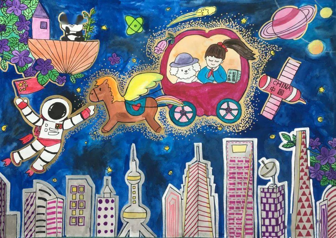 杨浦滨江有场充满童真的书画展快来看有你家娃的作品吗