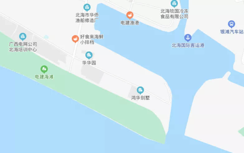 北海侨港风情街地图图片