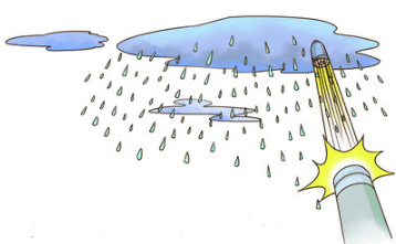 人工降雨漫画图片