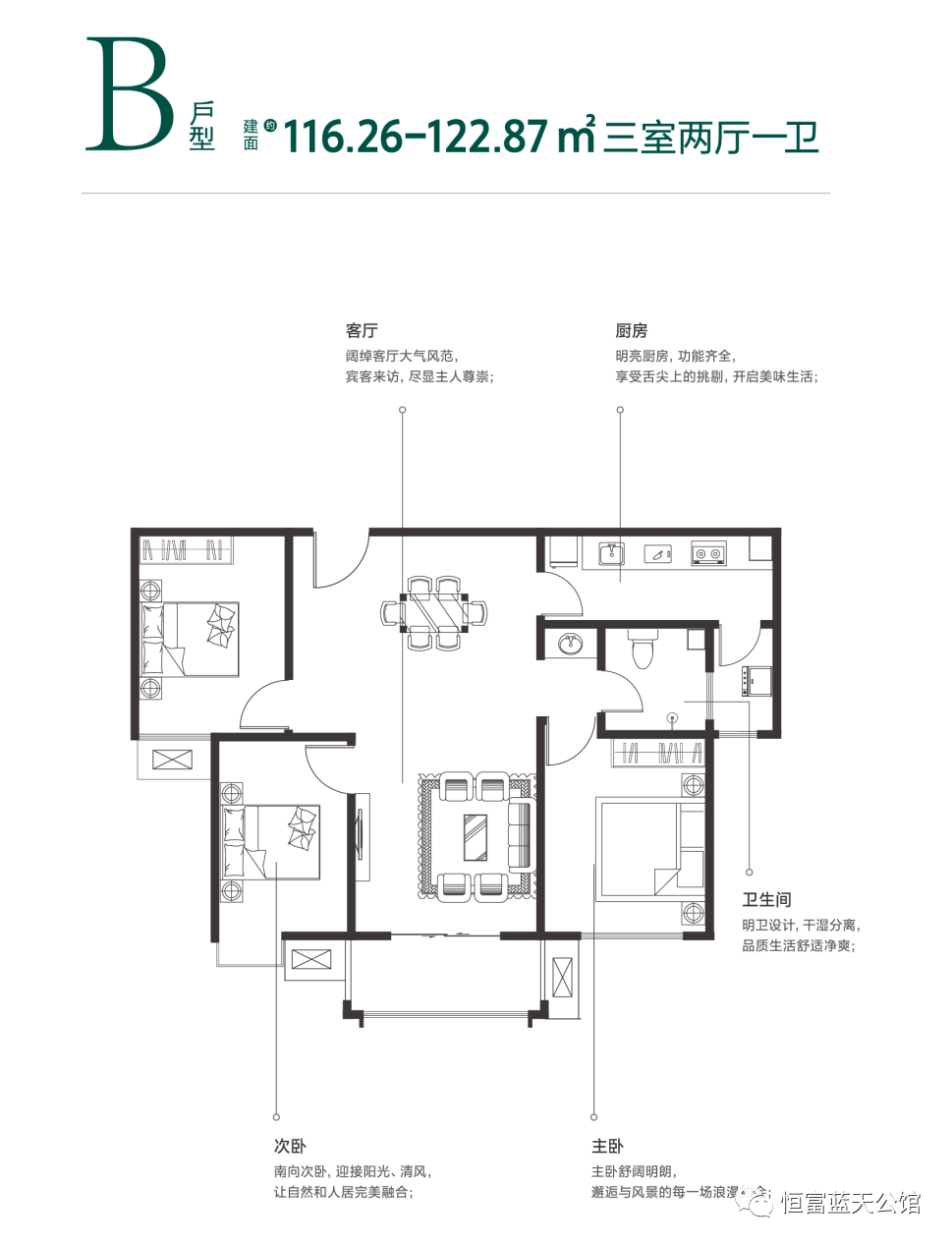 蓝天公馆|4998元/㎡起,紧邻新洪二中,新中医院.