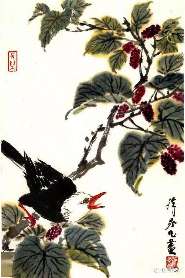 徐家昌 百鸟百花画集录分享_作品
