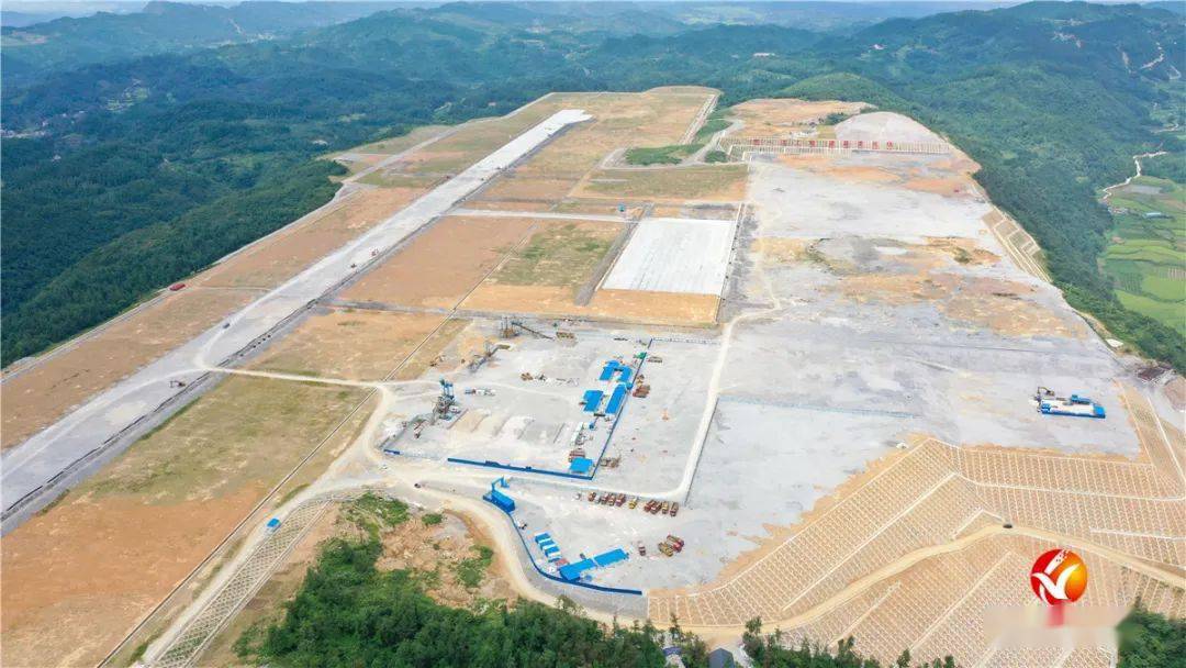 航拍湘西机场建设项目最新进展情况来了