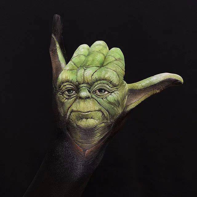 收藏|一组有趣的手部动物&外星生物彩绘集锦