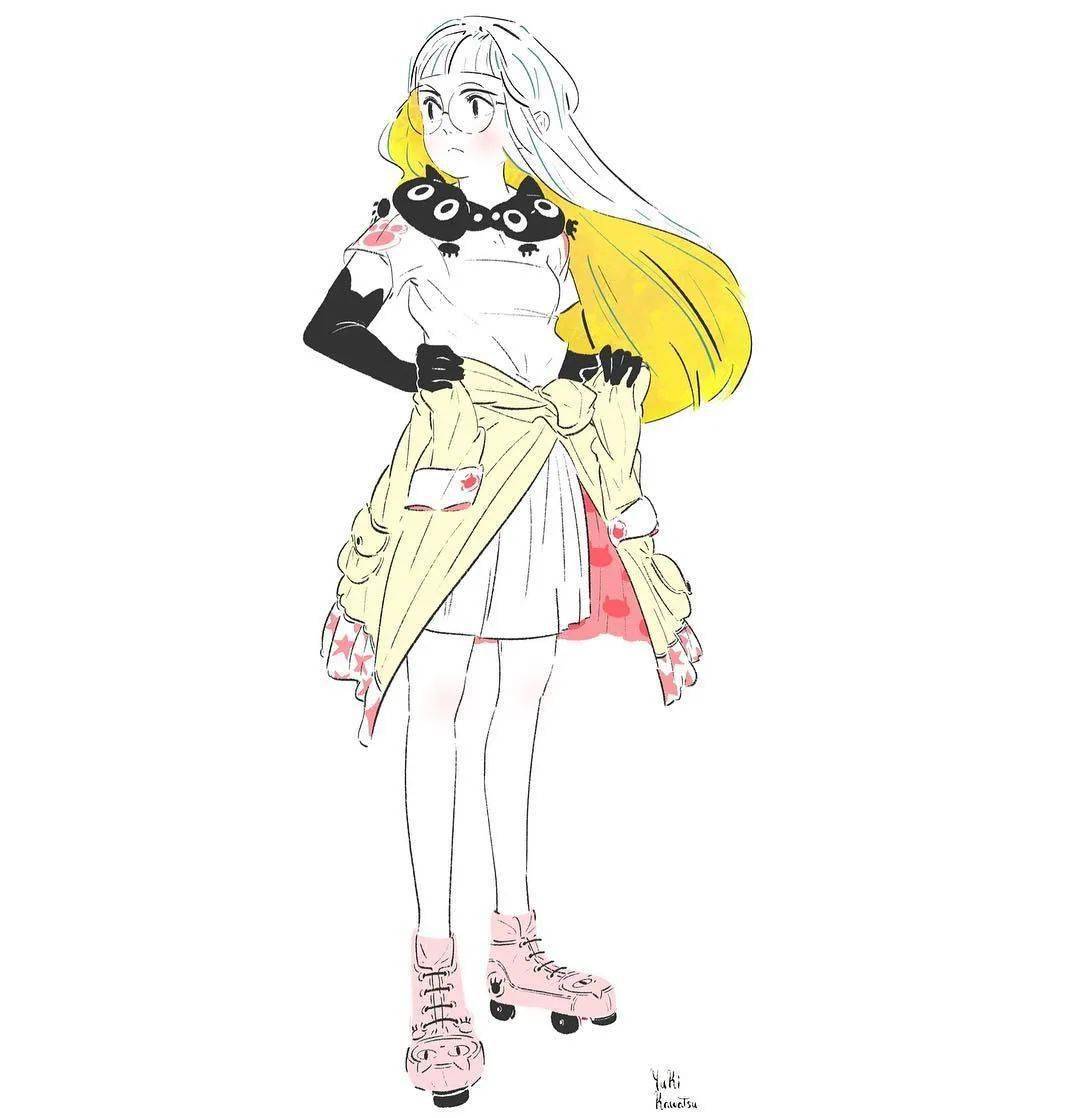 这组漫画风的插画让你感受线条的魅力