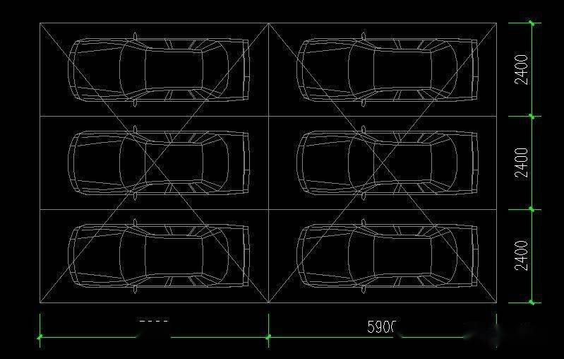 假车库平面图图片