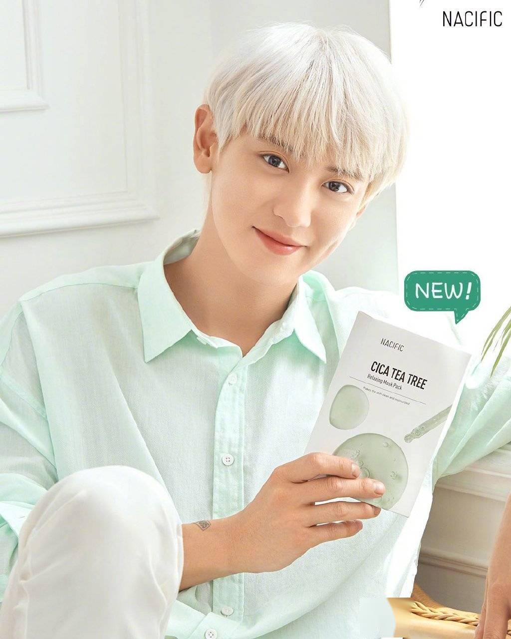 朴灿烈最新代言照公开,清新可人当属第一名!