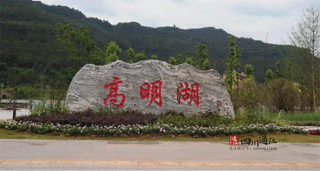 高明湖公园主入口面貌主要结构设施如意桥,人行钢栈道,树阵广场