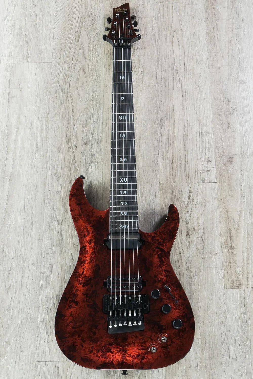 土耳其吉他手bari05ben02ce演示schecter天启七弦吉他