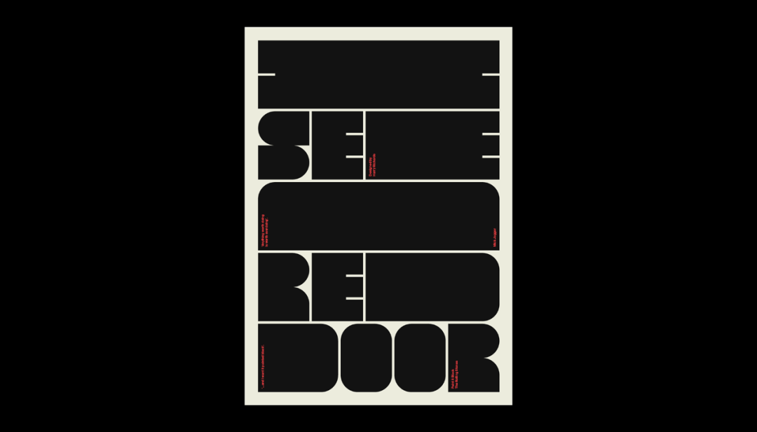 灵感100多张纯文字的海报版式设计