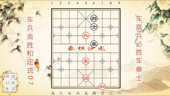 车高兵必胜车单士强硬兑车是手段车兵定式07