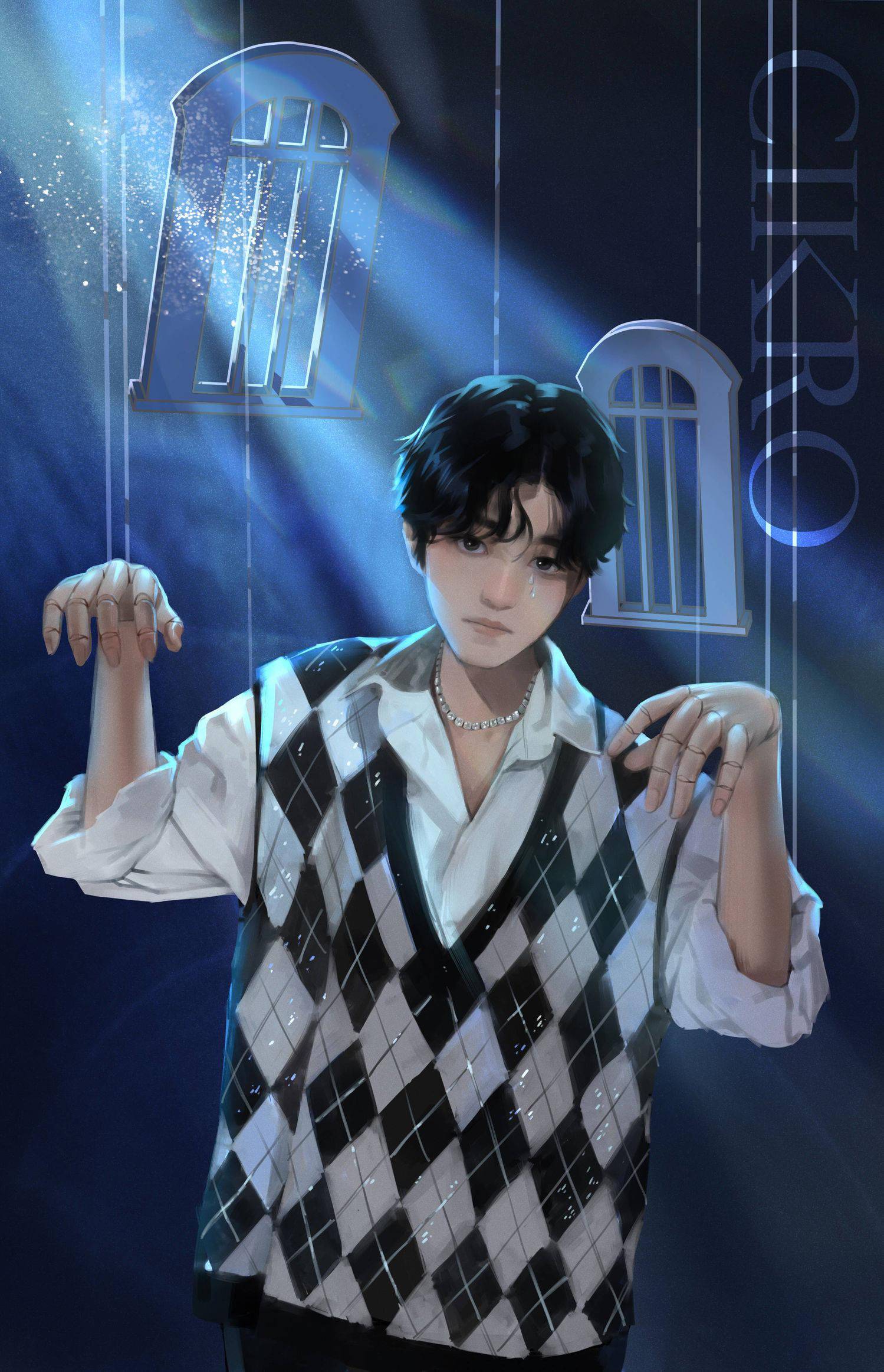 饭绘王俊凯摩天轮的思念造型提线木偶的脆弱美