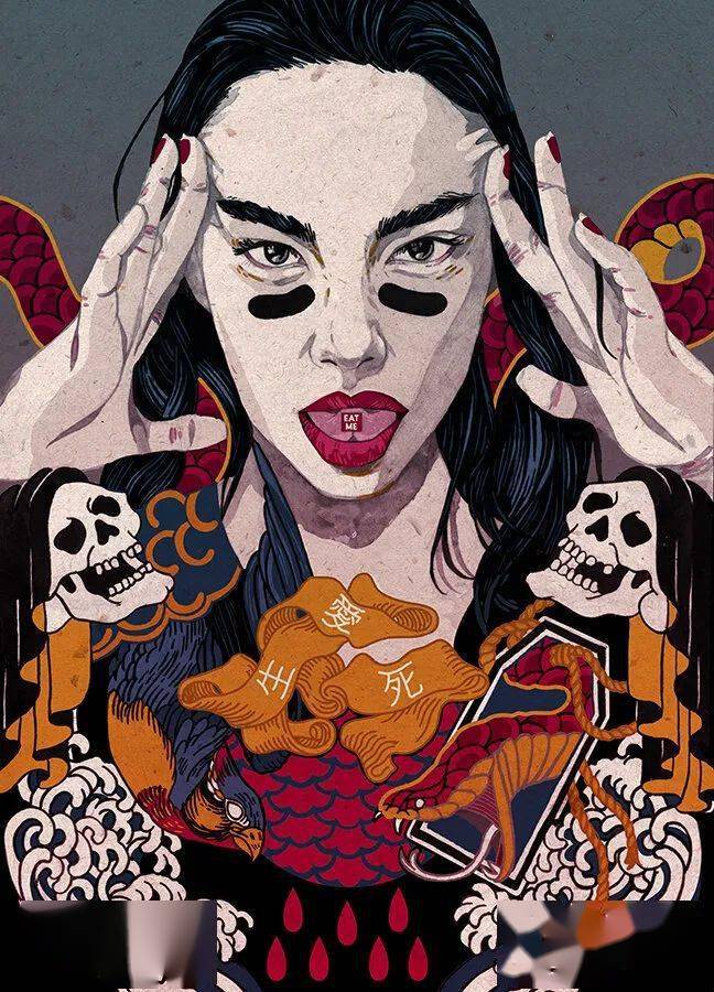 插画|摇滚乐元素