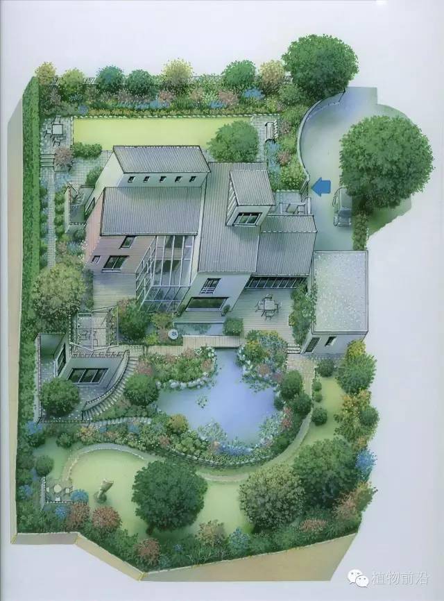 120例精品手绘私家庭院鸟瞰图集