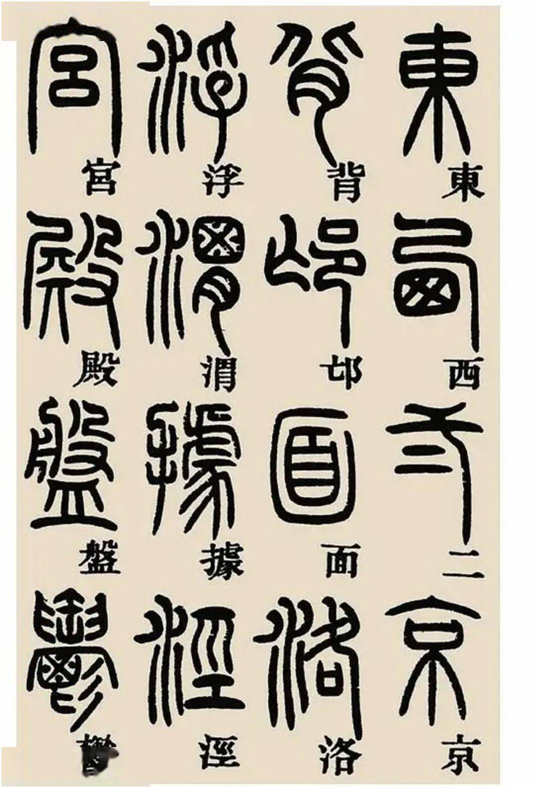 邓石如篆书千字文