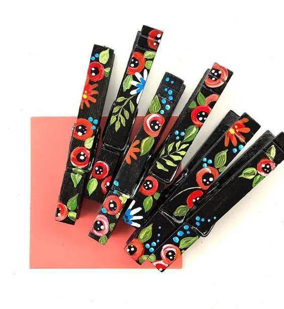 【手工】木夹子花样玩法,原来木夹子也可以这么美_创意