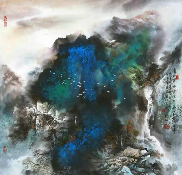 宛如仙境 的 泼墨山水画!绝美!