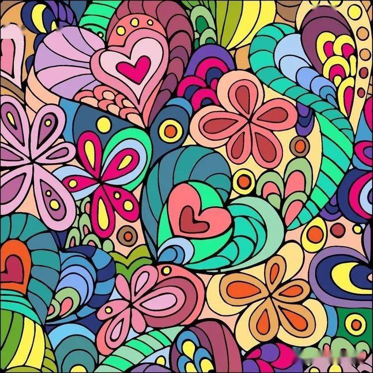 16张色彩亮丽花卉纹样,这样的配色太赞了!