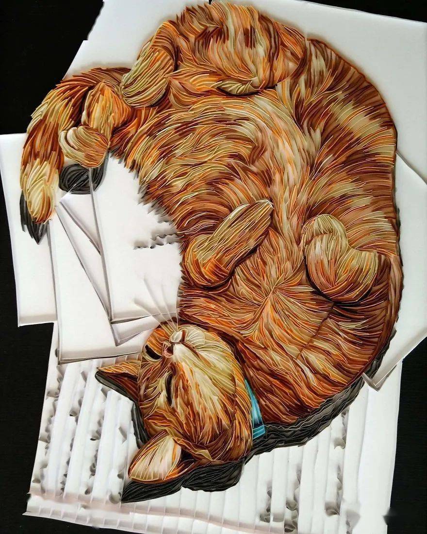 让人惊艳的用衍生纸画作