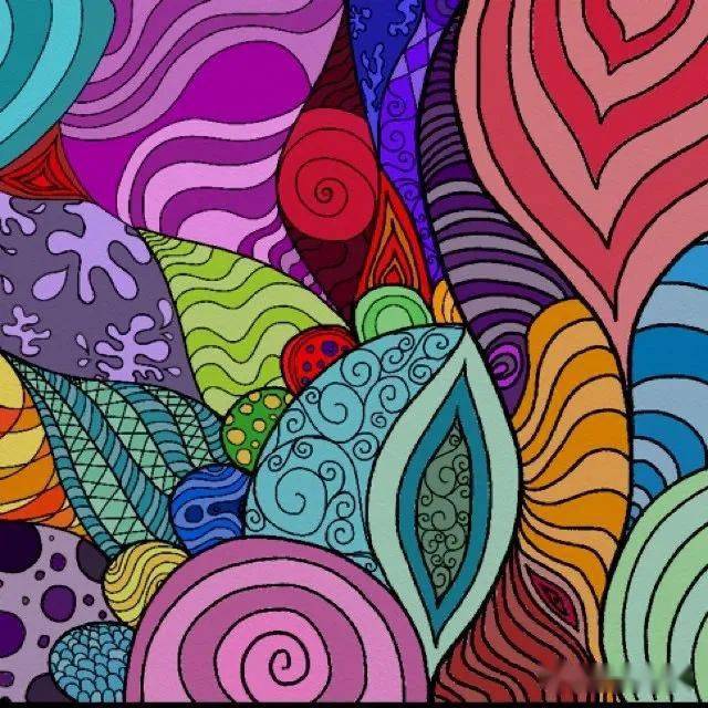 16张色彩亮丽花卉纹样这样的配色太赞了