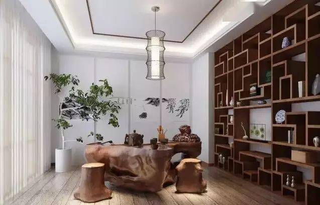 博古架,独具魅力的中式艺术!_客厅