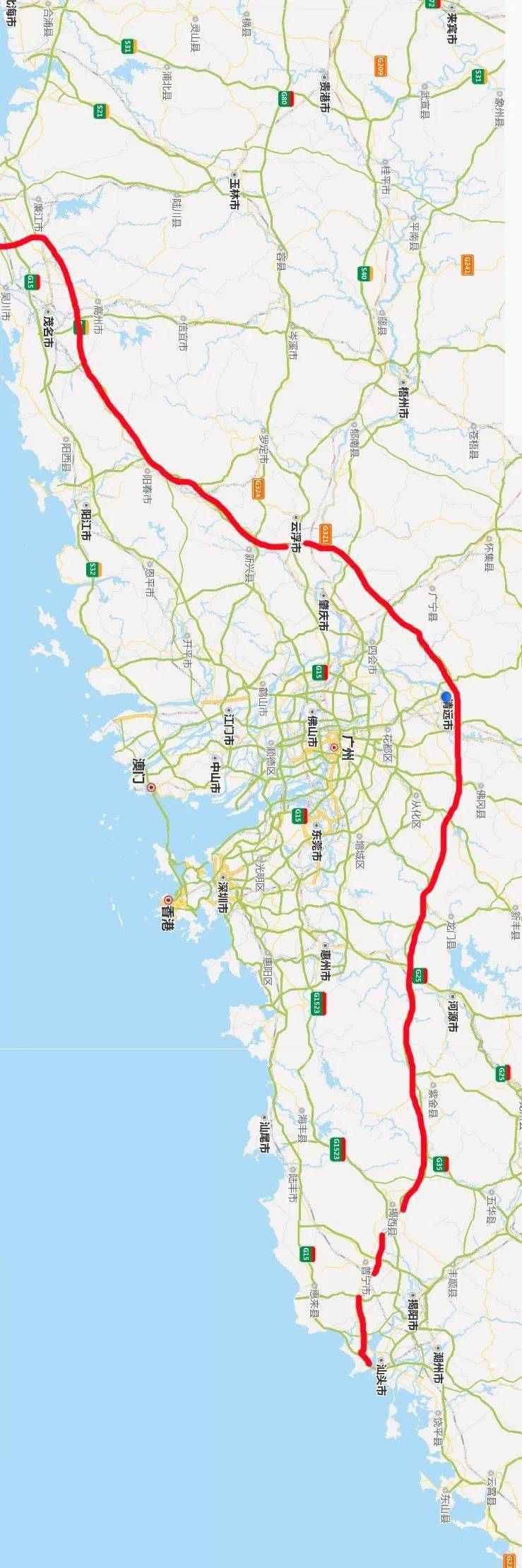 9月底,汕湛高速或全线通车!茂名直达汕头!