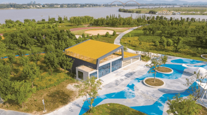 绿色发展擦亮生态底色城市绿心鱼梁洲美丽经济新样板