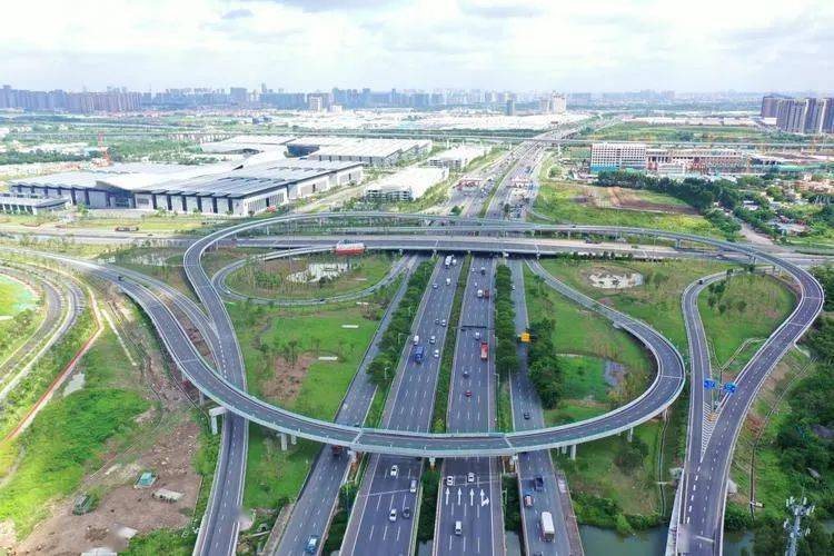 高速互通立交全面建成佛山潭洲会展交通如虎添翼